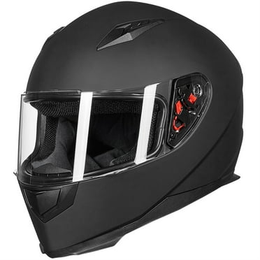 ILM Full Face Motorcycle Street Bike Helmet with Removable Winter Neck Scarf + 2 Visors DOT Model-JK313