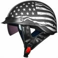 thumbnail image 1 of ILM 205V ABS Half Helmets, DOT Approved Small Men's Helmet with Helmet Bag Patriotic Flag, 1 of 6