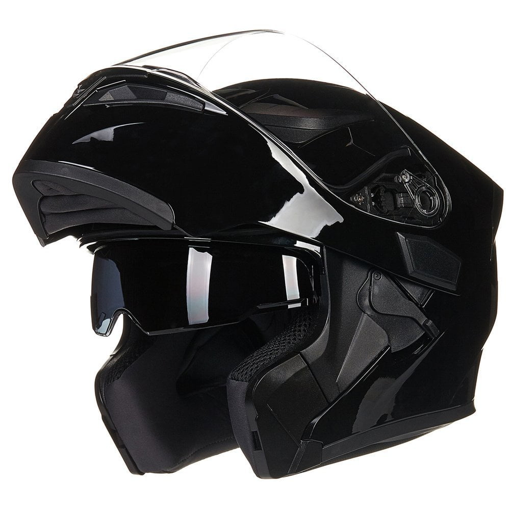 ILM Motorcycle Dual Visor Flip up Modular Full Face Helmet DOT Model 902/902L