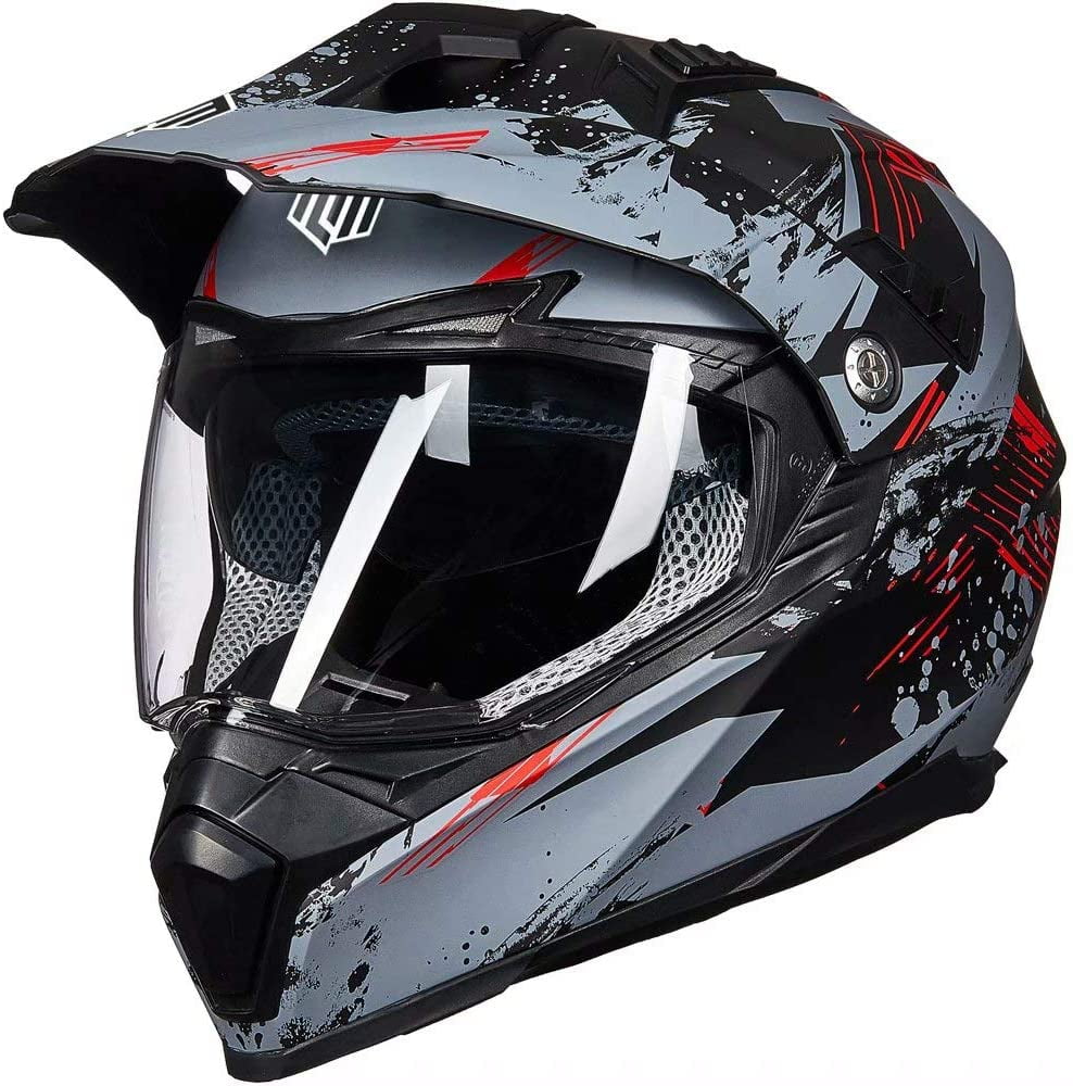 Full face dirt bike helmet with visor cheap