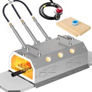 ILOKNZI 2600  Triple-Burner Propane Forge   Large Capacity Gas Forge Kit for Blacksmithing, DIY Knife & Sword Making, and Metal Welding