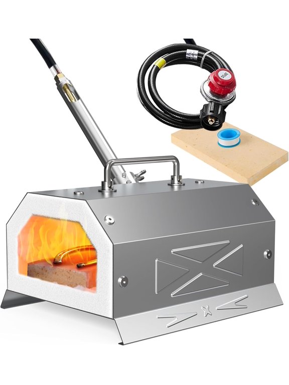 Blacksmith Forge Starter Kit Stainless Steel Single-Burner Forge with 30PSI Regulator for Blacksmithing, Knife Making, Forging, Melting & Casting