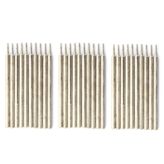 ILOVETOOL 30Pcs 1mm Ultra-Thin T Head Diamond Grinding Bits Carving Burrs Lapidary Tools for Gemstone Jade Stone Glass