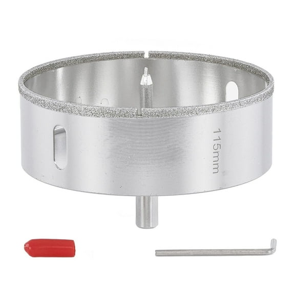 ILOVETOOL 4.5'' inch 115mm Diamond Hole Saw Ceramic Tile Drill Bits with Center Pilot Bit Tools for Glass Stone