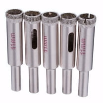 ILOVETOOL 5Pcs 7/16" inch 11mm Diamond Coated Hole Saw Drill Bits Masonry Tools for Rocks Stone Glass Granite Marble Ceramic