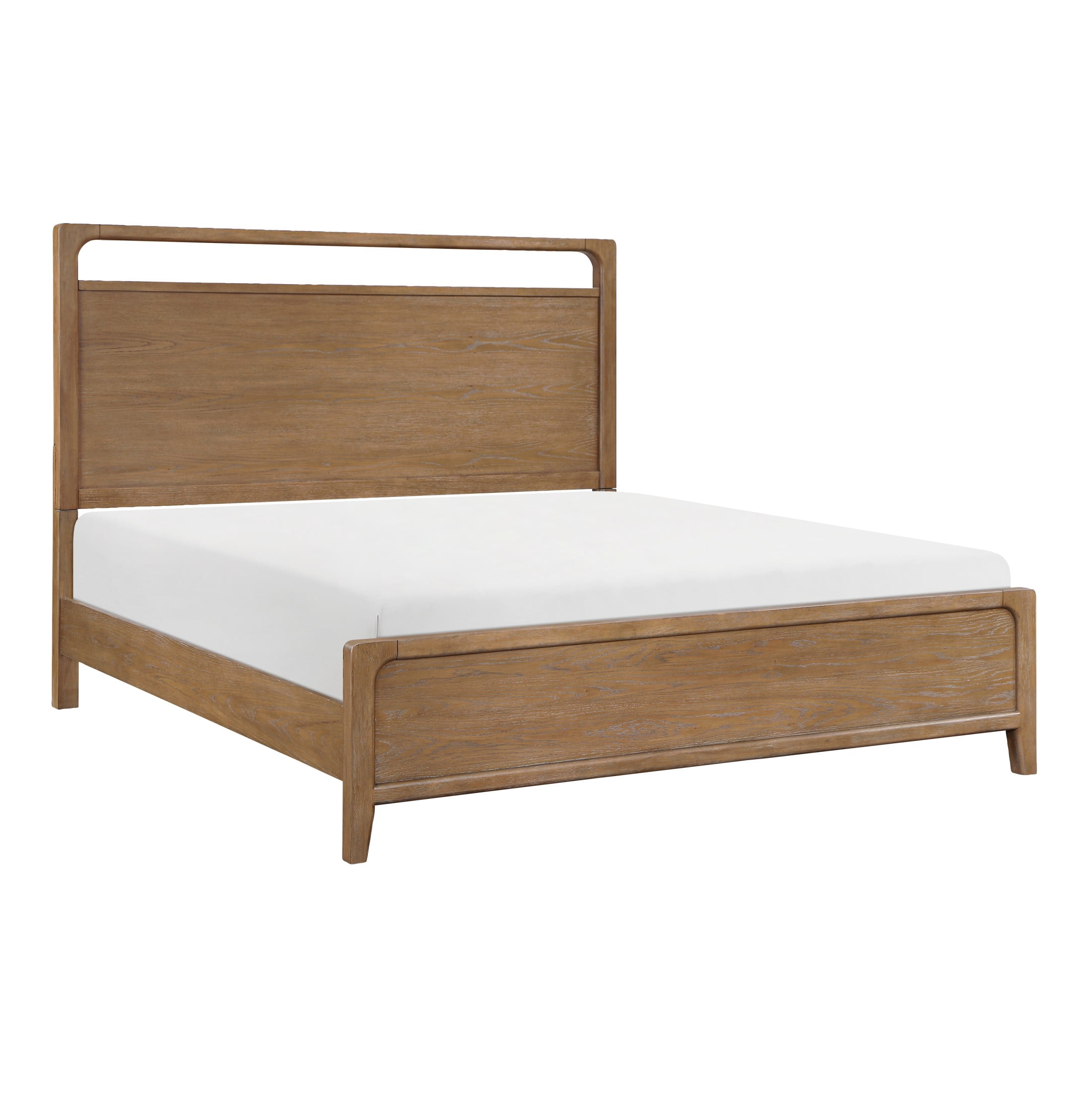 ILRITYLK Modern Farmhouse California King Panel Bed with Sculpted ...
