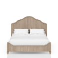 ILRITYLK Queen Panel Bed in Sand Finish with Transitional Casual Design ...