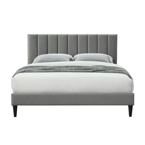 ILRITYLK Queen Sized Channel Bed in a Box with USB Charging, Gray ...