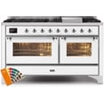 thumbnail image 1 of ILVE Majestic II 60" LP Glass Door/Griddle Metal Range in Custom RAL/Chrome, 1 of 5