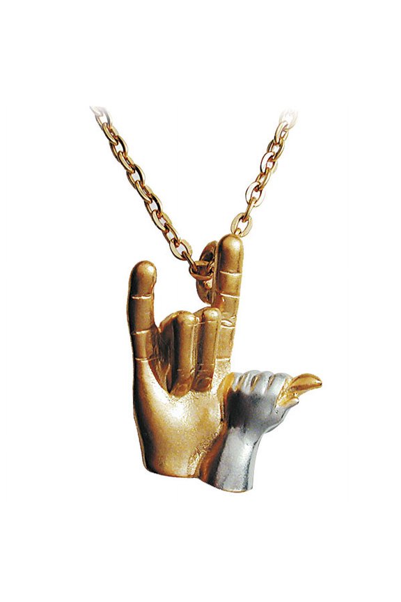 ILY Hands with 18 inch Chain