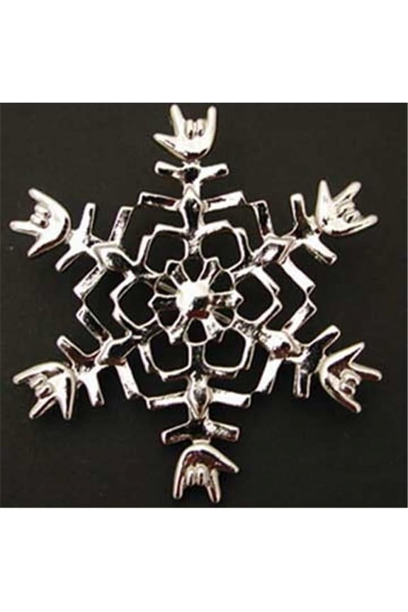ILY Snowflake Pin