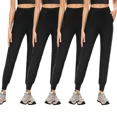 thumbnail image 1 of ILYSS 4 Pack Joggers for Women with Pockets - Womens Sweatpants Lightweight Yoga Lounge Pants for Athletic Workout Gym Running, 1 of 4