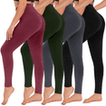 thumbnail image 1 of ILYSS 4-pack High Waisted Leggings for Women - No See Through Tummy Control Cycling Workout Yoga Pants, 1 of 5
