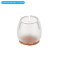 thumbnail image 1 of IM Beauty 24pcs Round Chair Leg Caps, Round Clear Silicone Table Furniture Leg Feet Tips Covers Wood Floor Protectors, Felt Pads, 1 of 4