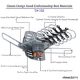 thumbnail image 1 of IM Beauty 28-36dB 360° UV Dual-band Outdoor Antenna with Stand Black, 1 of 8