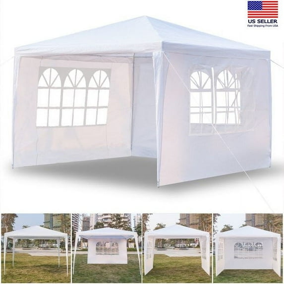 IM Beauty Newest 3 x 3m Four Sides Waterproof Tent with Spiral Tubes Wedding Tent Outdoor Gazebo Heavy Duty Pavilion Event