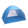 thumbnail image 1 of IM Beauty Pop Up Beach Tent,2-3 Person Beach Tent Pop Up Sun Shelter Tent Big Automatic Sun Umbrella 2-3 Person Fishing Beach Shelter,Blue, 1 of 6
