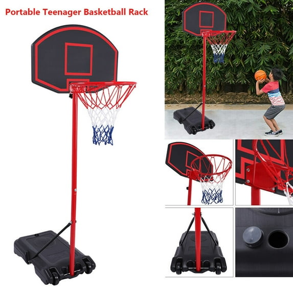 IM Beauty Portable Height Adjustable Basketball Hoop Stand, 27 Inch Backboard, Basketball Goals Indoor Outdoor