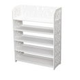 thumbnail image 1 of IM Beauty Shoe Rack, 5-Tier Stackable Wooden Shoes Rack Organizer Free Standing Shoe Storage Stand with One Movable Storage Shelf , Perfect for Entryway, Hallway, Closet - Modern White, 1 of 8