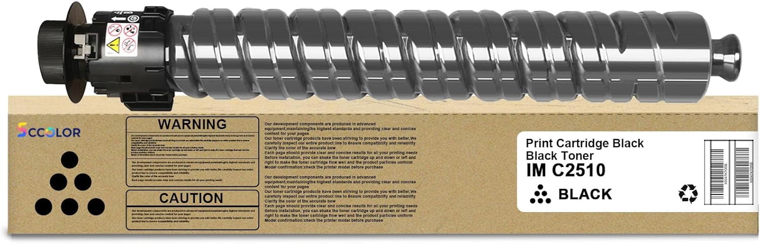 IM C2510 IM C2010 Black Toner Cartridge High Capacity 842554 Compatible ...
