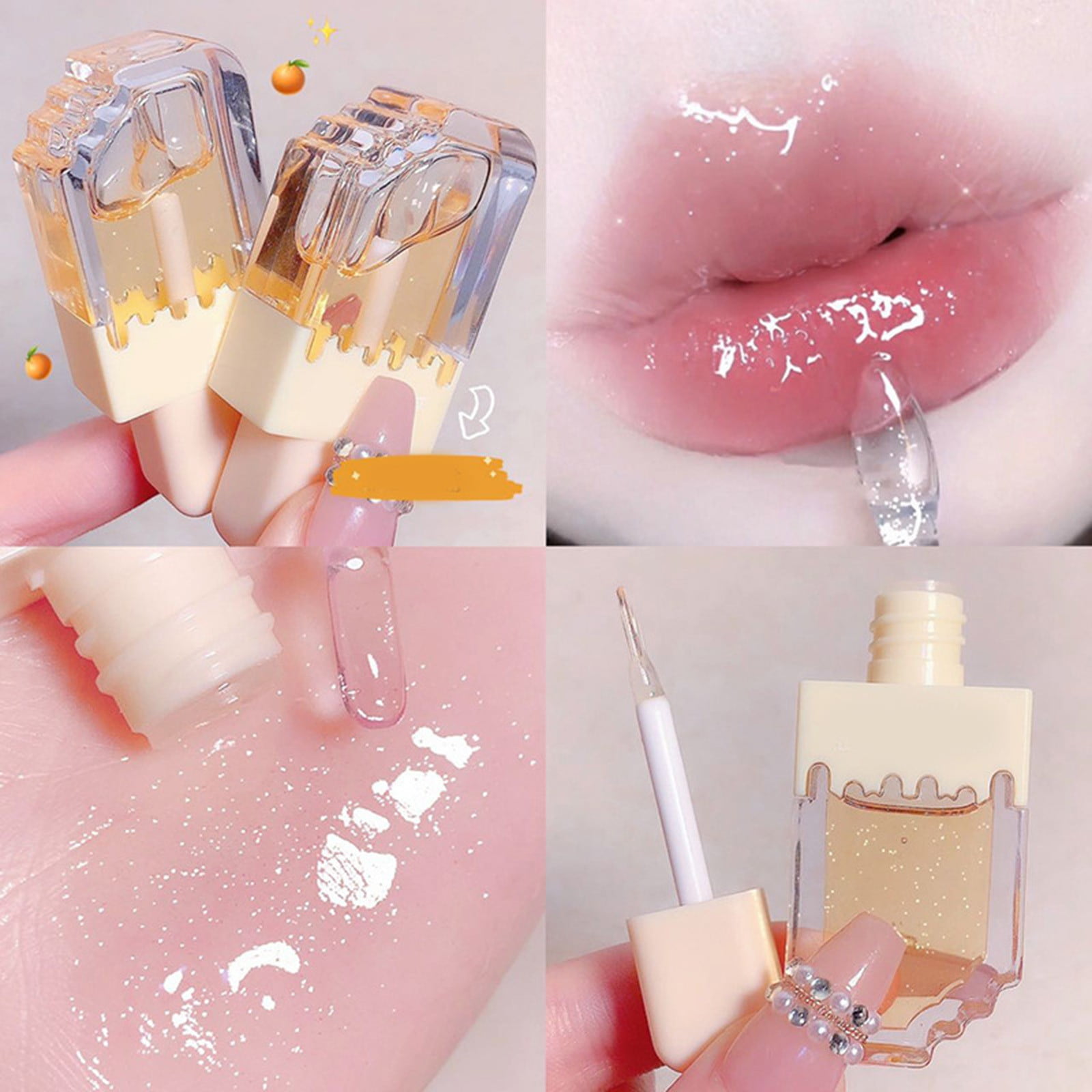 Lip Gloss Lip Plumping Lip Gloss Clear Lip Gloss Base Gel Clear Lip Glitter Lip Gloss for Kids 10-12 Glossy Lipstick Lip Gel Ink Vegan Lip Gloss Base Clear Lip Gloss for Girls 10-12 Lip Stick