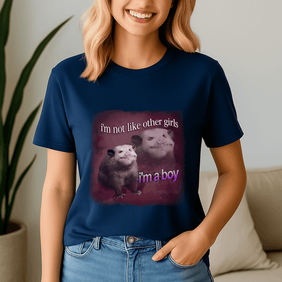 IM Not Like Other Girl IM A Boy Possum Word Shirt, Meme Tee, Trending Tshirt, Funny Friend Gift, Quote Cute