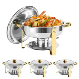 KFJZGZZ Food Warmers for Parties, Electric Chafing Dish Buffet Set with  Lids, Stainless Steel Catering Serve Chafer, 9L Commercial Buffet Servers  in 2023