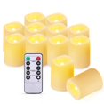 thumbnail image 1 of IMAGE 12 Pcs Flameless Candles Flickering LED Tea Lights With Remote For Christmas Wedding Decor, Warm Yellow, 1 of 2