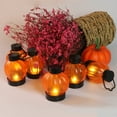 thumbnail image 1 of IMAGE Flickering Pumpkin Lantern 12 Pcs LED Tealight Candles with Battery Operated Flameless for Halloween, Christmas, 1 of 6