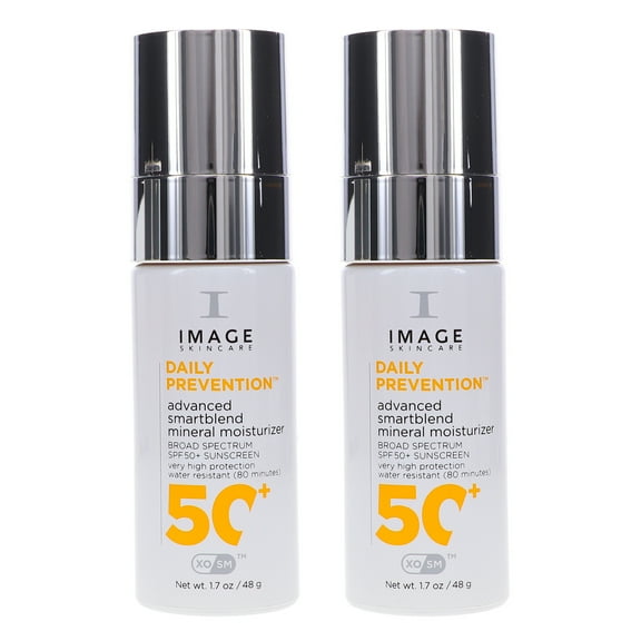 IMAGE Skincare DAILY PREVENTION Advanced Smartblend Mineral Moisturizer SPF 50+ 1.7 oz 2 Pack
