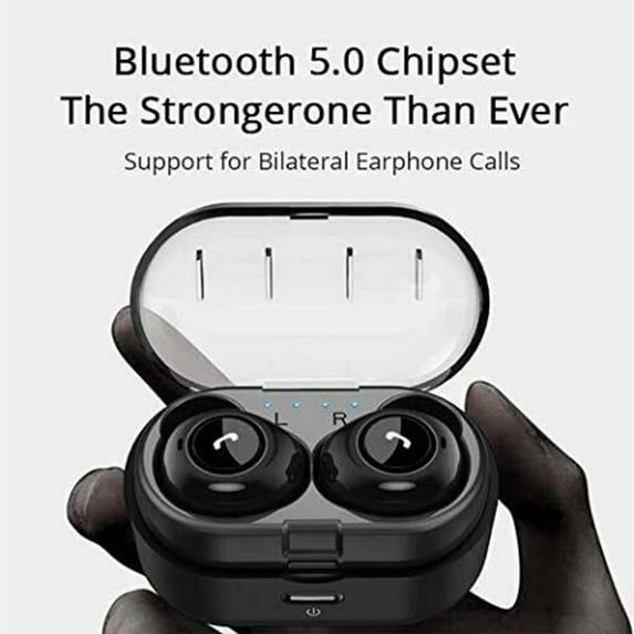 IMAGE True Wireless Bluetooth 5.0 Earbuds Headphones In-Ear Headset with Charging Case