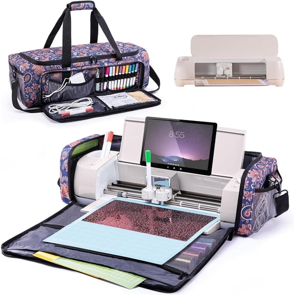 IMAGINING Carrying Case Bag for Cricut Maker 4, Maker 3, Explore 4, Explore 3, Explore Air 2, Large Opening Storage for Cricut Accessories and Suppliers