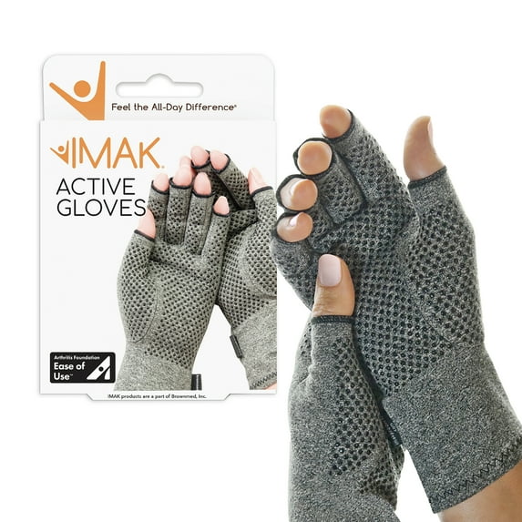 IMAK Compression Active Arthritis Gloves, Large 1 ea