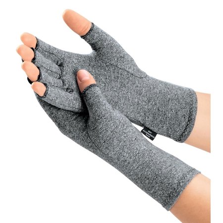 IMAK Compression Arthritis Gloves- Premium Arthritic Joint Pain Relief Hand Gloves for Rheumatoid & Osteoarthritis - Ease of Use Seal from Arthritis Foundation