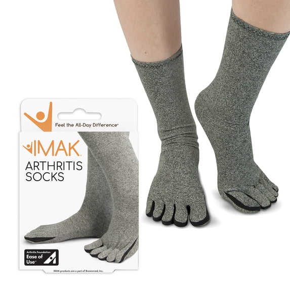 IMAK Arthritis Socks 10 - 14 (Men), 12 - 15-1/2 (Women), Large - 1 Pair