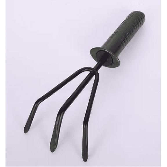 IMALEN Gardening tools, namely, weeding forks,Tempered Steel Hand Cultivator with Handle, 11-Inch, Black