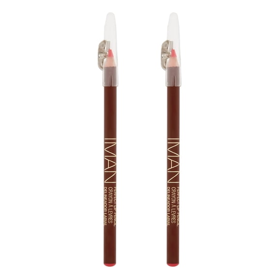 IMAN Cosmetics Perfect Long-Lasting Lip Pencil, Sexy Pink 0.05oz (1.42g) - 2 Pack