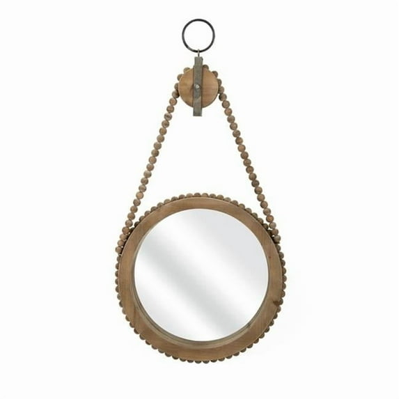 IMAX 40503 Malana Wooden Mirror - 45.5 x 22 x 3.5 in.