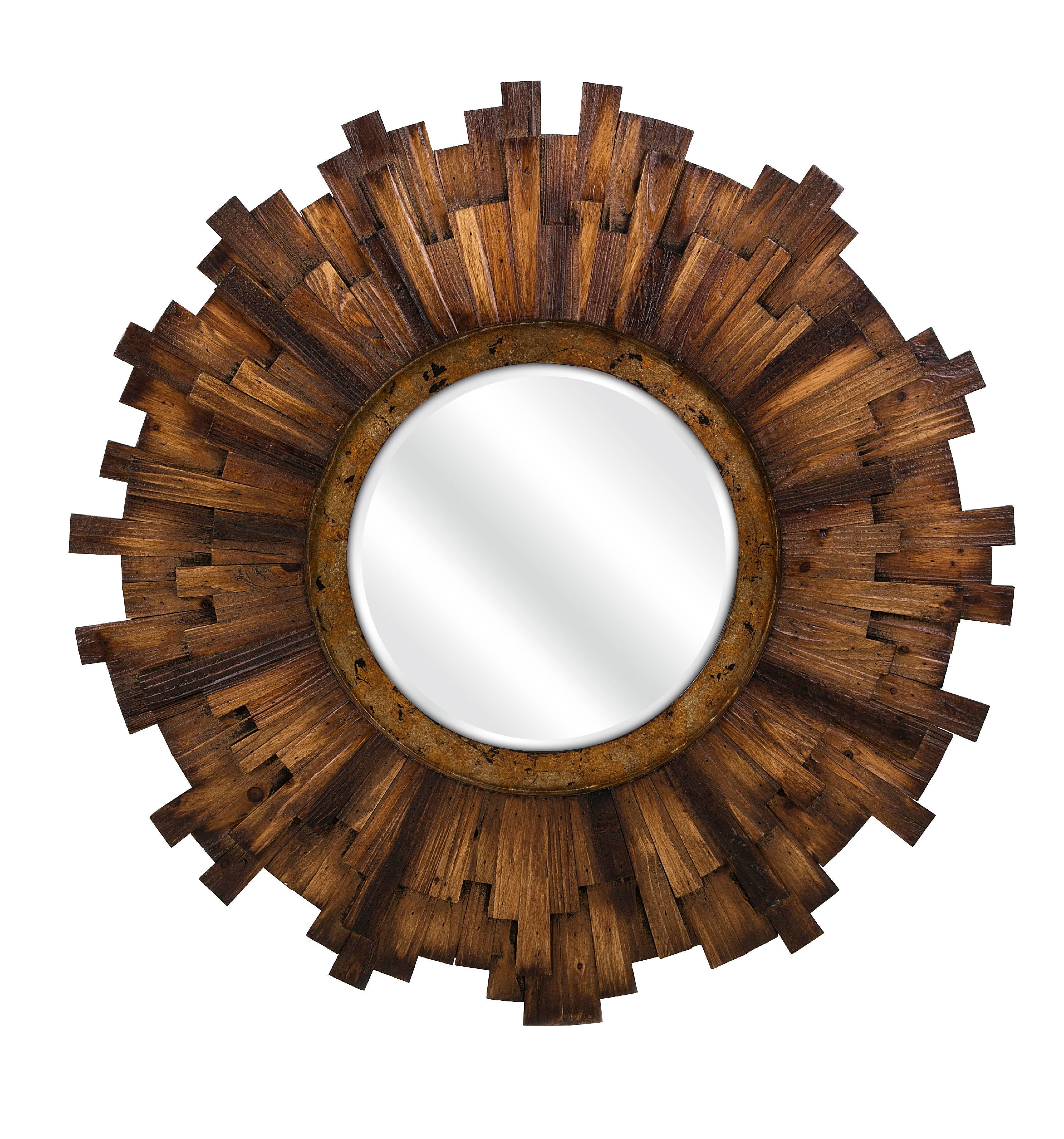 IMAX Barclay Round Wood Mirror