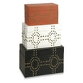 thumbnail image 1 of IMAX Home 87649-3 Jordan Studded Boxes - Set of 3, 1 of 2