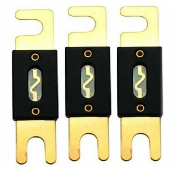IMC AUDIO 125 AMP ANL Gold Plated Fuses (3 PACK) Quick Shipping