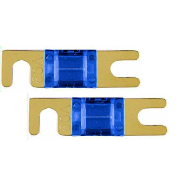 IMC Audio 60 Amp Mini ANL Fuse Gold for Car Audio Auto Marine Audio 2 Pack