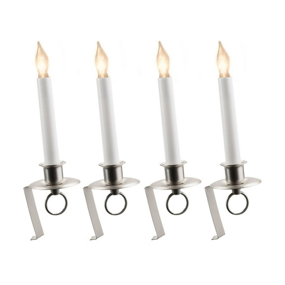 IMC (#CA201PR4) Cambridge Electric Candle w/ Bracket, Pewter - 8" (Qty 4)