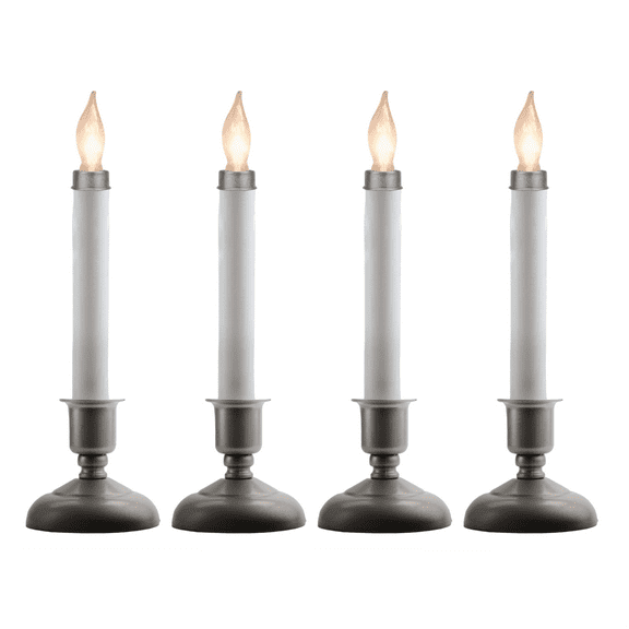 IMC Cape Cod Electric Candle, Steady Lighting- Pewter Finish (Qty 4)
