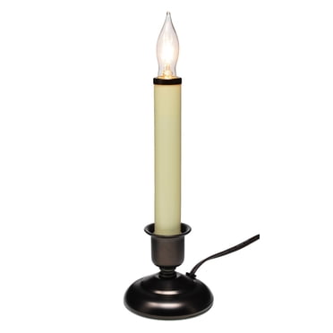 IMC Cape Cod Electric Flameless Candle - Steady Pewter Finish, 9.5" - Made In Taiwan