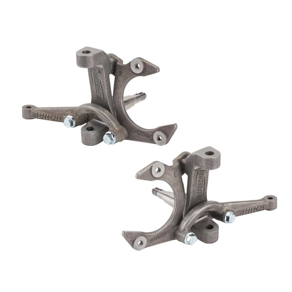 IMCA Approved 1979-Up GM Metric Midsize 3-Piece Spindle Kit, Forged Heat-Treated Steel, Direct OEM Replacement, Quick Replacement Design, Includes Left & Right Spindles