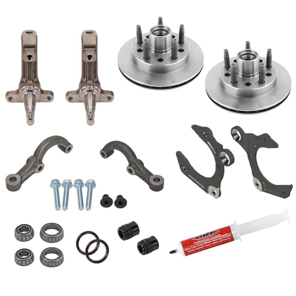 IMCA Low Friction Short Arm 3-Piece Spindle w/Speedway Rotors