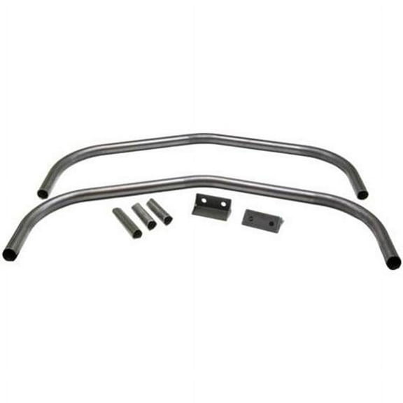 Speedway Motors IMCA Modified Front Bumper Kit Built from 1-1/2 Inch O.D. Steel Tubing Bolt-On Design with Weld-In Brackets IMCA Approved Natural Finish