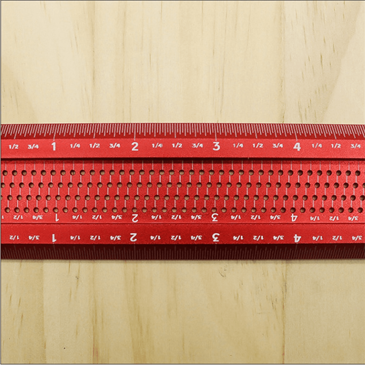 IMCBSTT 12-Inch Marking Ruler Woodworking Hole Marking Ruler Parallel ...
