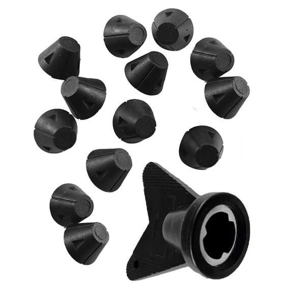 12 PCS Football Shoe Replacement Spikes Football Shoe Studs Spikes for 5MM Threaded Football Shoe 13mm